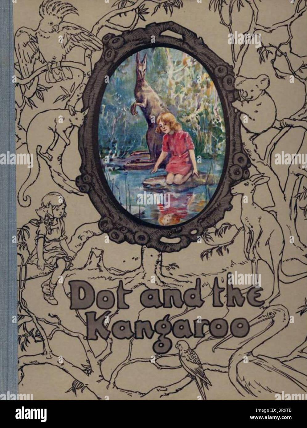 Il s'agit d'un dessin ou d'une image mettant en vedette un kangourou, potentiellement tiré d'une pochette. Le kangourou est souvent représenté dans l'art et la culture australiennes, symbolisant la faune et l'identité nationales de countryâ. Banque D'Images