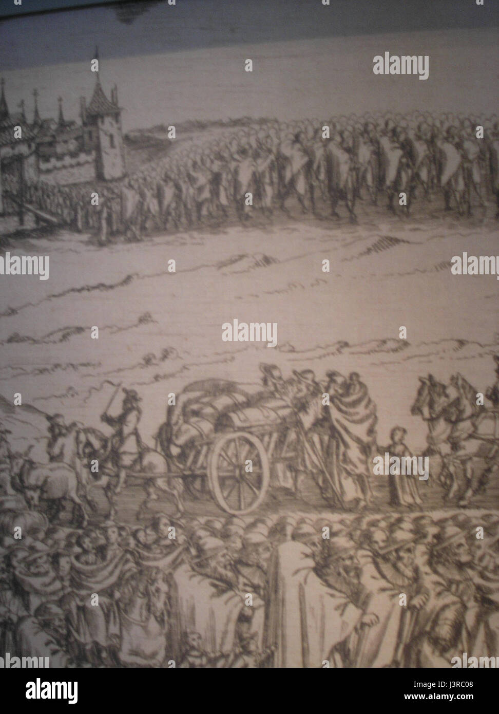 Les juifs exilés de Vienne 1670 Banque D'Images