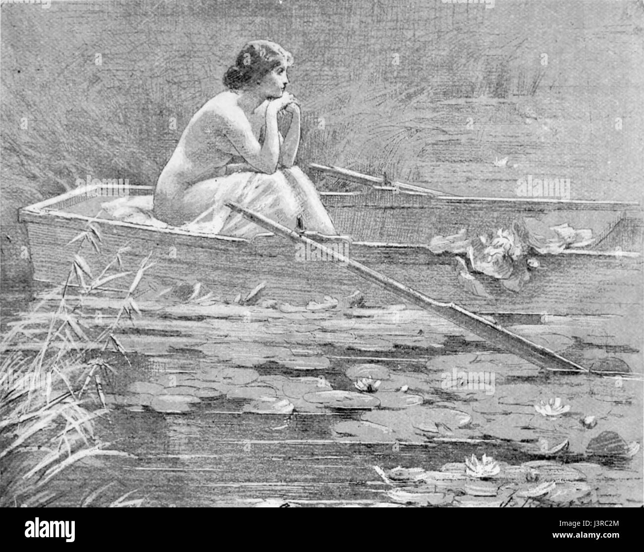 Jeanne Rongier Fleur d'eau Banque D'Images