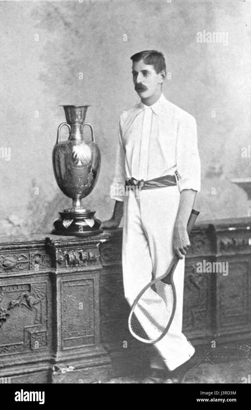 Joshua Pim est connu pour sa carrière dans le tennis, soulignant probablement ses réalisations, son style de jeu et sa participation à des tournois notables. Ses contributions au sport sont importantes dans l'histoire du tennis. Banque D'Images