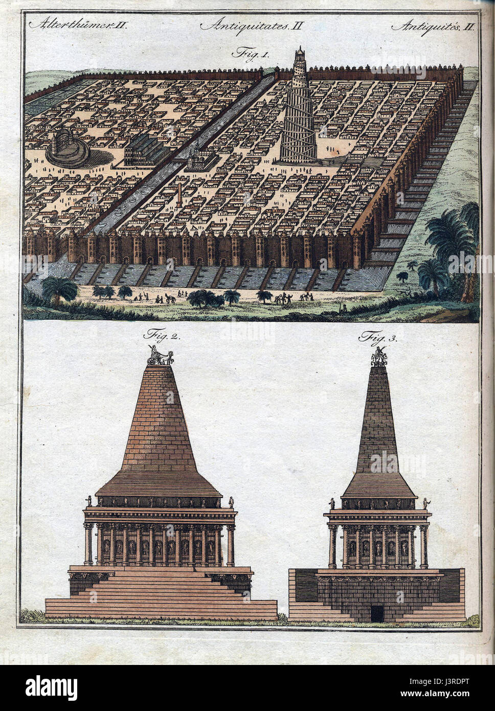 J.F.Bertuch Weltwunder2 Banque D'Images