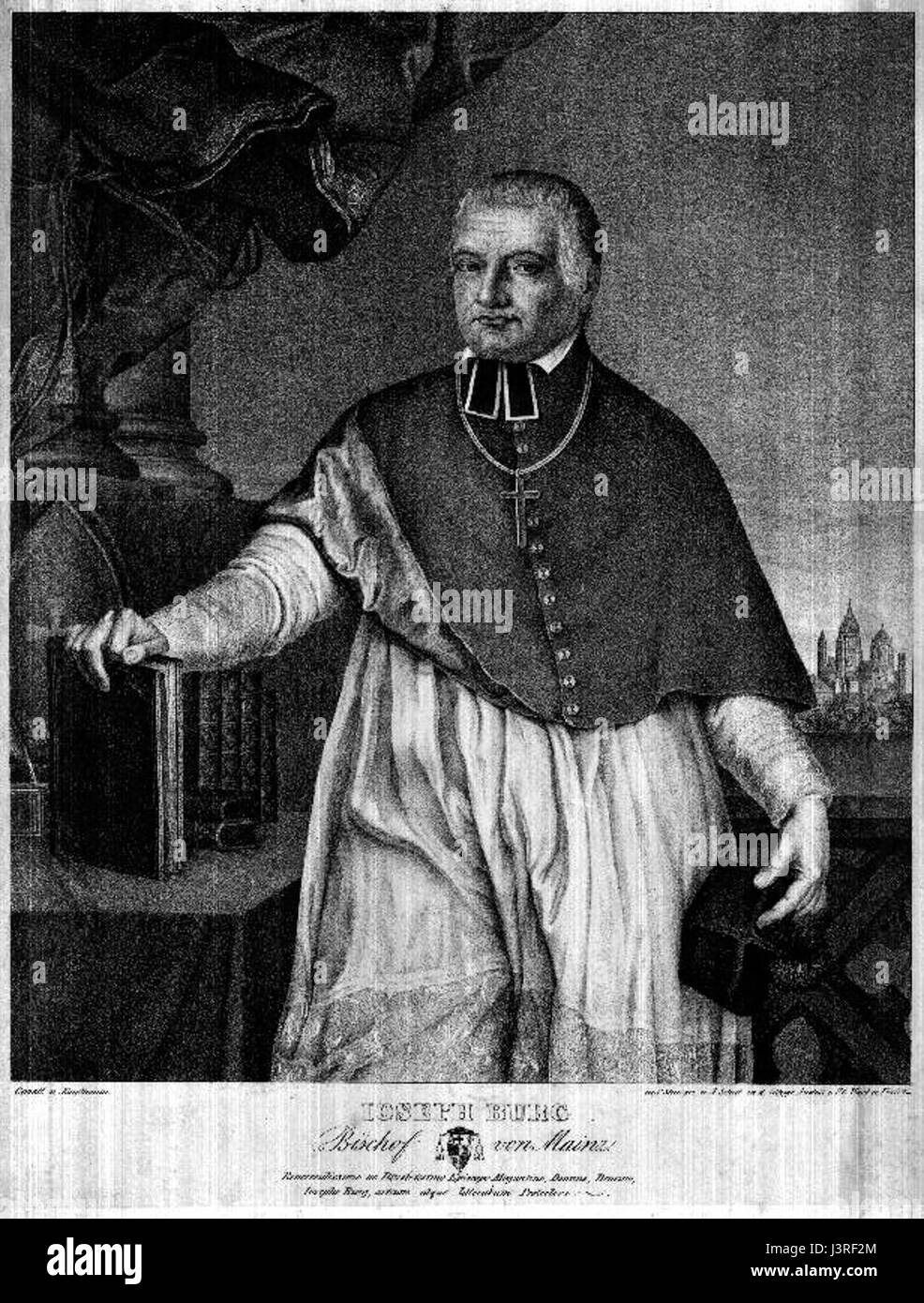 Joseph Vitus Burg est un personnage historique remarquable, probablement reconnu pour ses contributions à l'histoire, à la culture ou à la culture européennes Banque D'Images