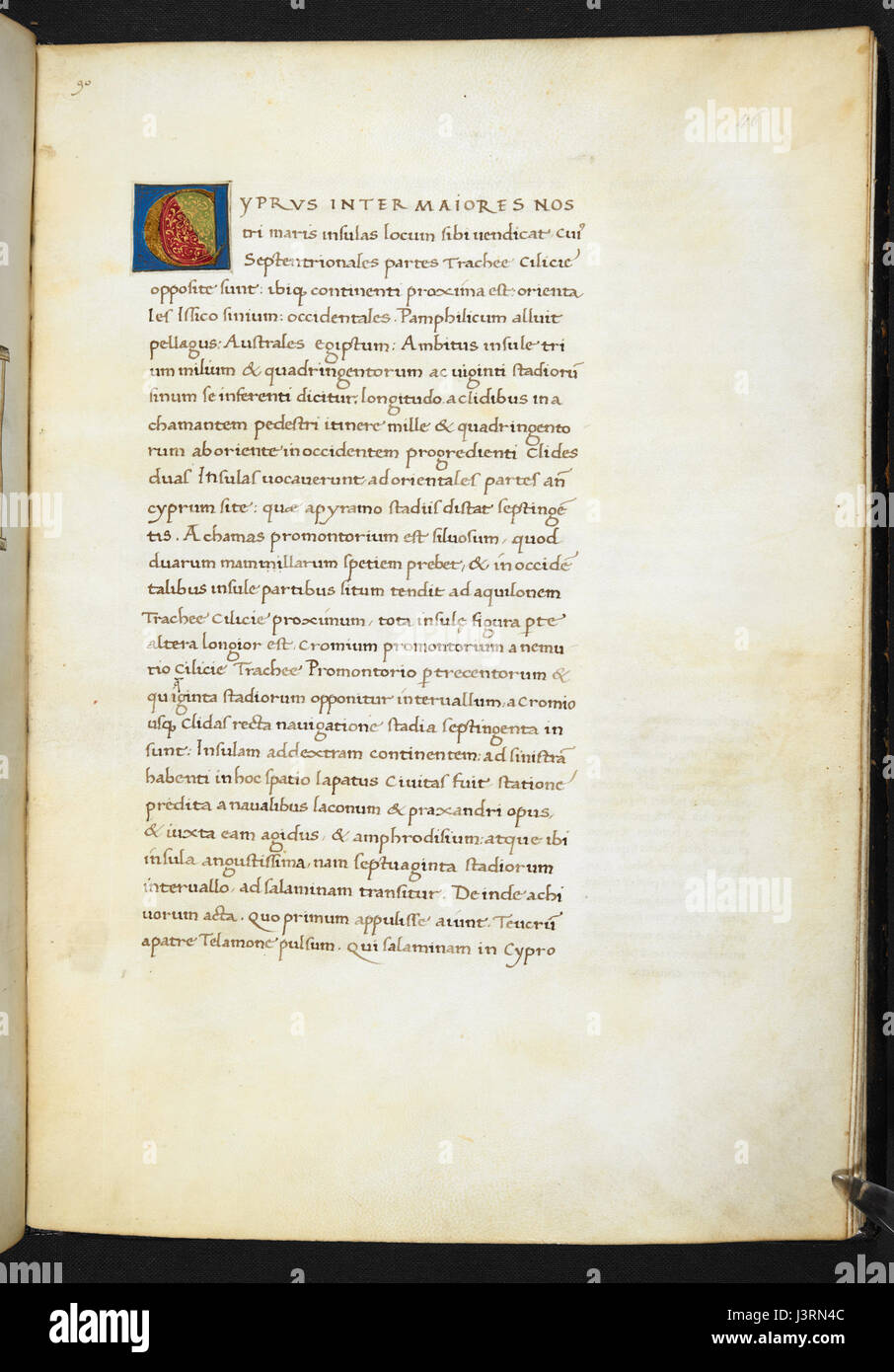 Insularium Illustratum (MS supplémentaires 15760, f.46r) Banque D'Images