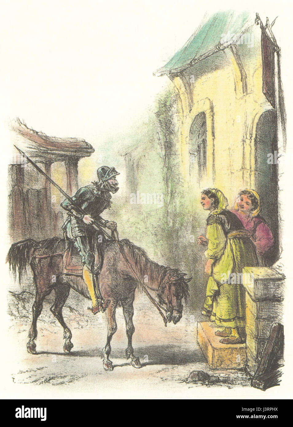 Illustration de Don Quichotte telory03 Banque D'Images