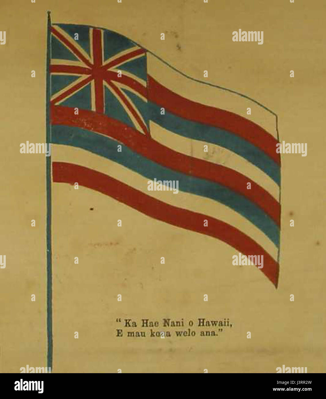 L'AOH Ka Nani o New York, 1869 Banque D'Images