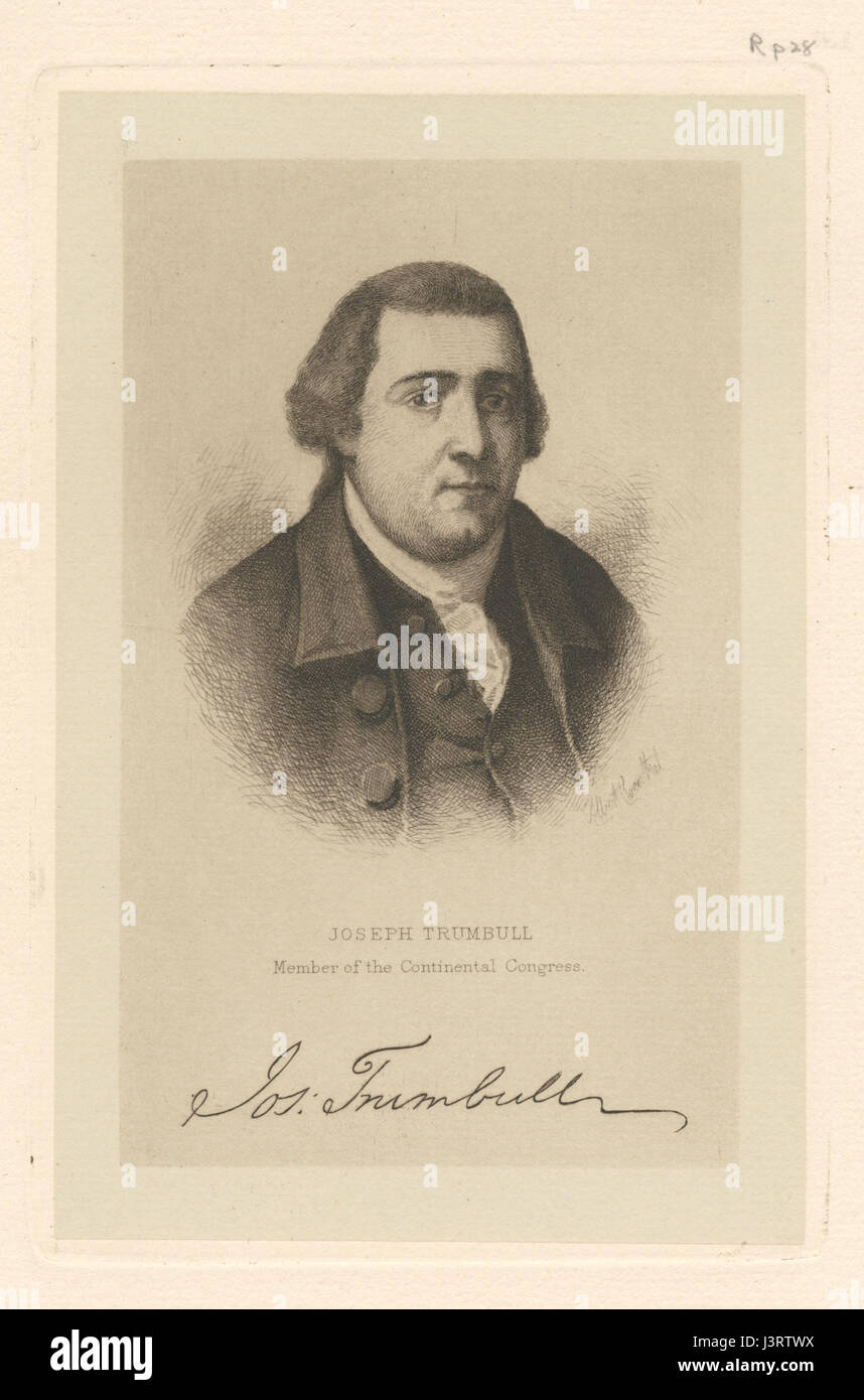 Joseph Trumbull, membre du Congrès Continental (NYPL b12349146 424053) Banque D'Images