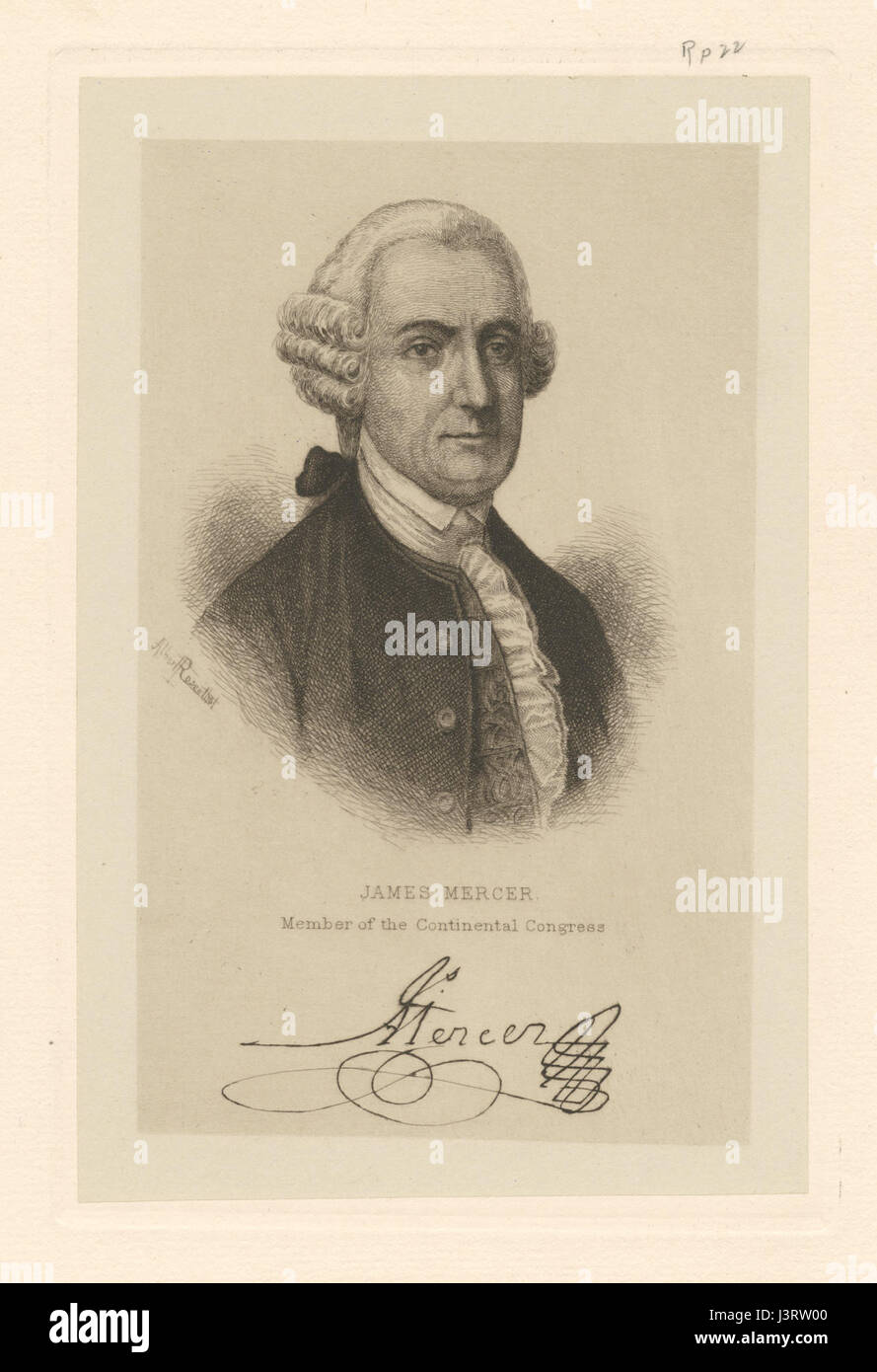 James Mercer, membre du Congrès Continental (NYPL b12349153 422781) Banque D'Images