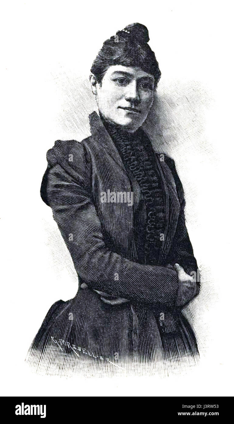 Julia Beck, 1894 nr 27 Idun Banque D'Images