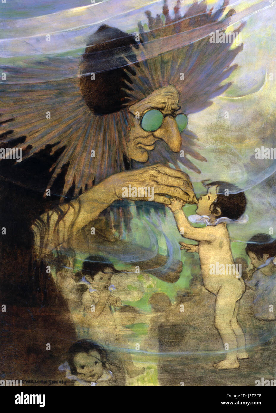 Jessie Willcox Smith était une illustratrice américaine célèbre, et son travail sur "The Water Babies" est l'un de ses projets les plus connus. Cette image restaurée de la page 236 met en valeur son style emblématique en donnant vie aux histoires des enfants. Banque D'Images