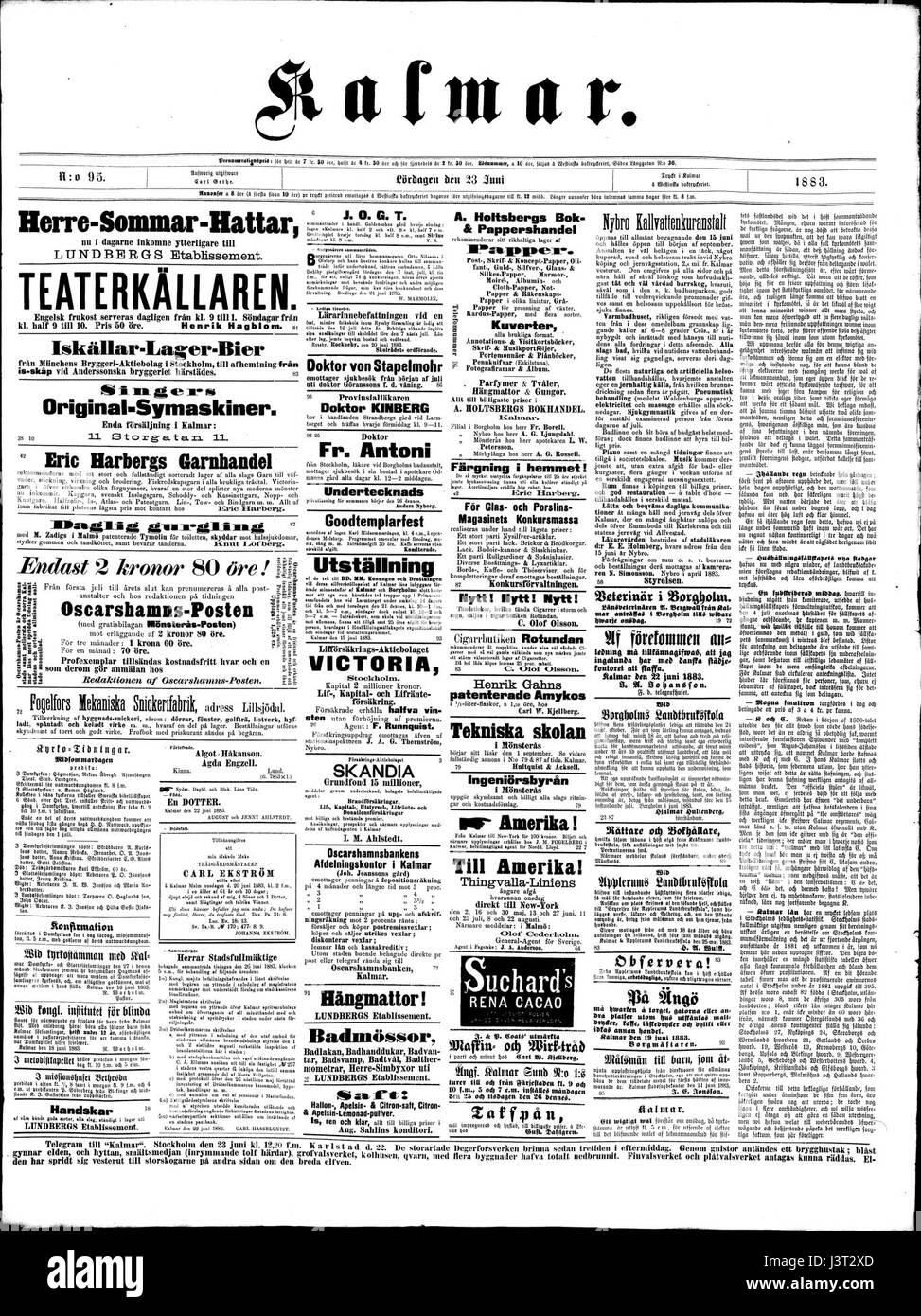 1883 06231 Kalmar Banque D'Images