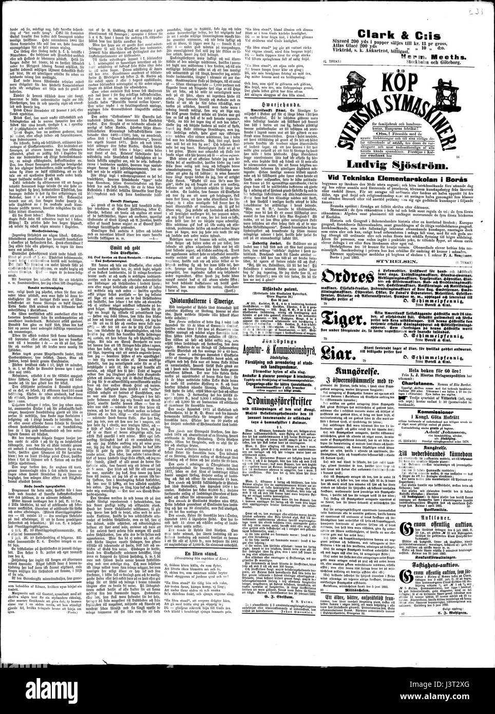 1883 06233 Kalmar Banque D'Images