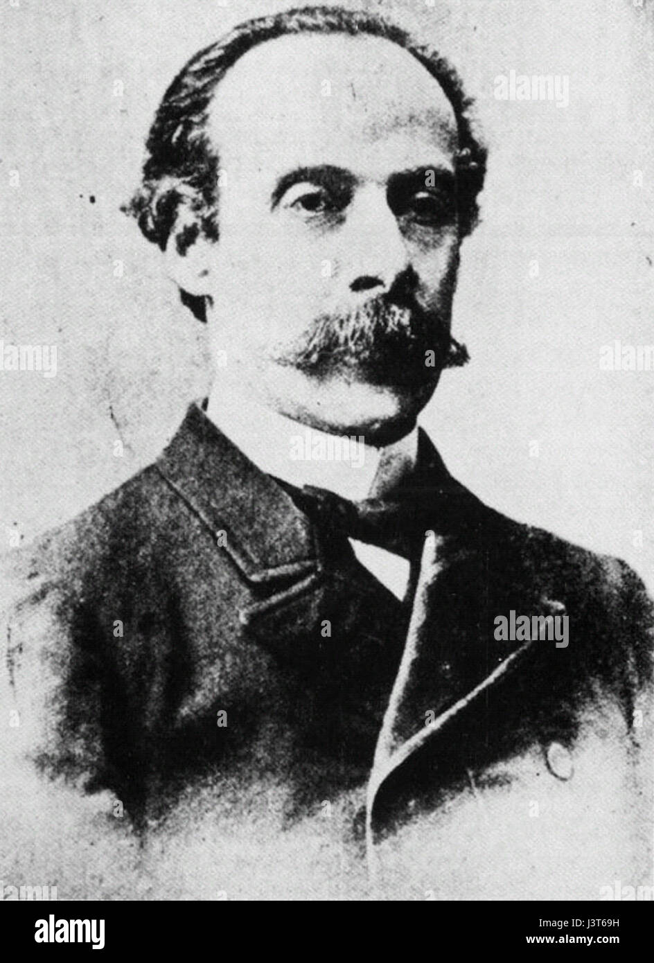 Cette image représente J. M. Balmaceda, figure notable de la politique chilienne, a été reconnu pour son rôle de président du Chili de 1886 à 1891, menant à travers une période de troubles politiques. Banque D'Images