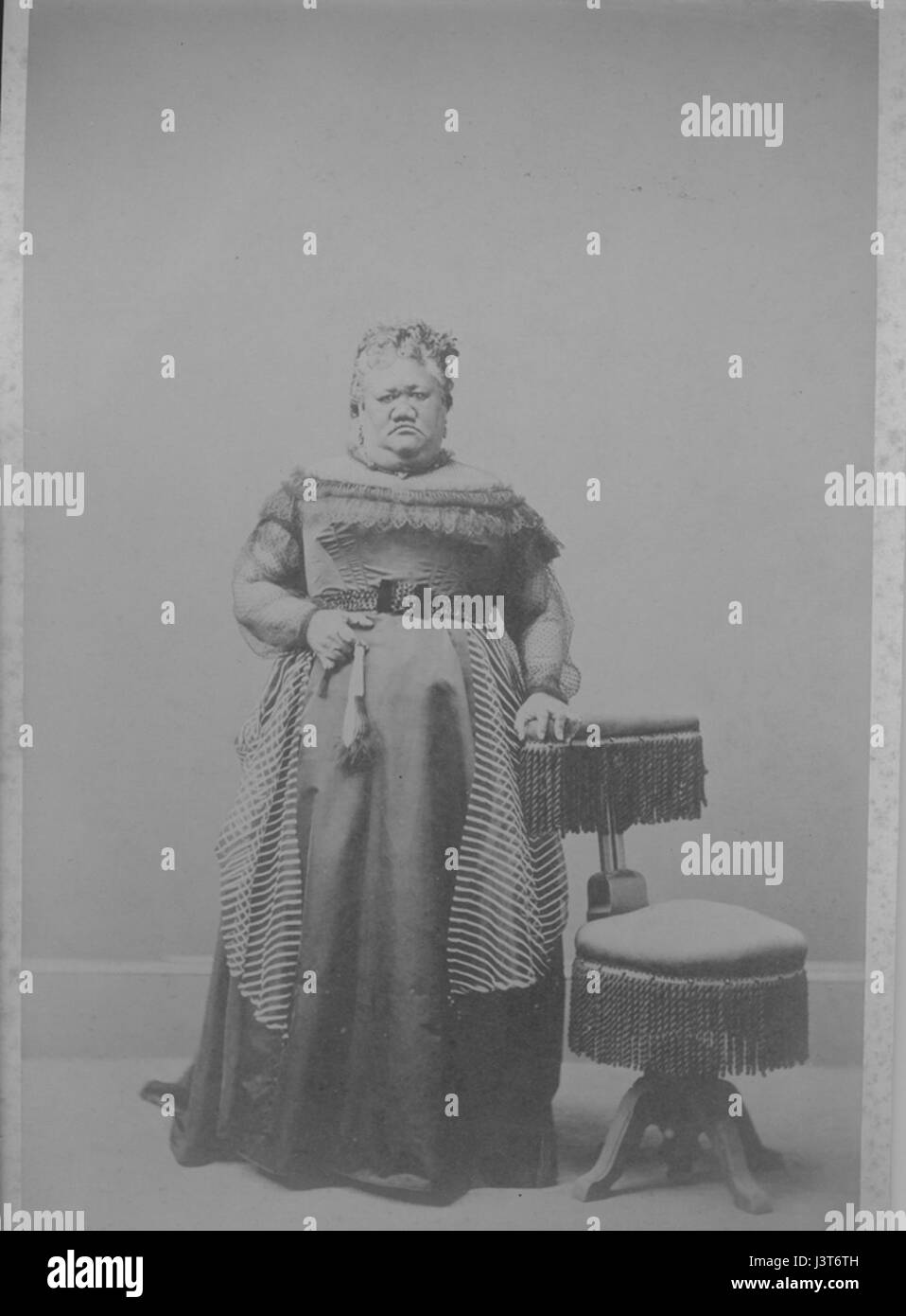 Keelikolani était une princesse hawaïenne et le dernier membre de la dynastie royale Kamehameha à détenir le pouvoir politique. Elle a joué un rôle important dans l'histoire hawaïenne au XIXe siècle. Banque D'Images