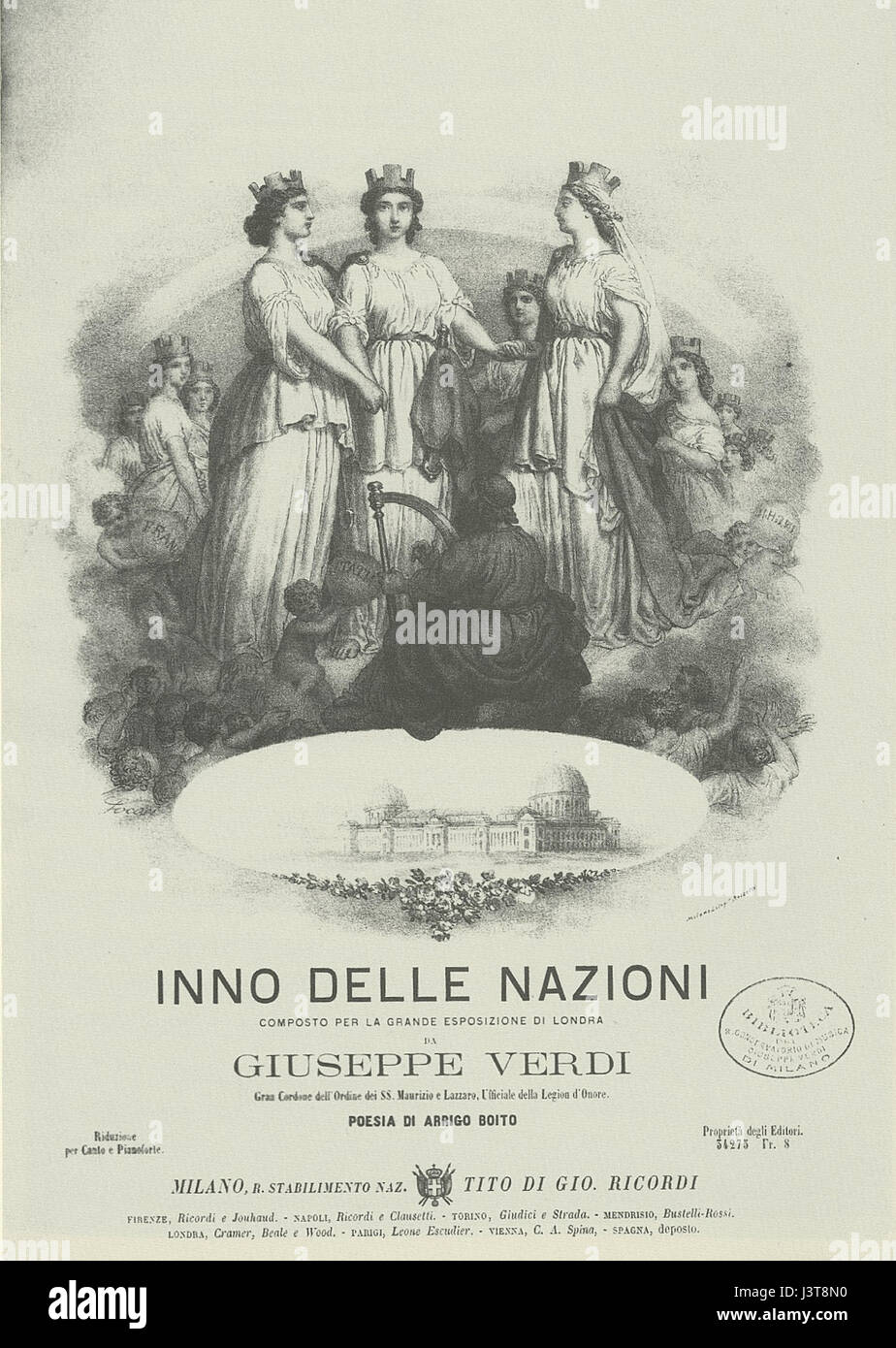 Inno delle nazioni est un hymne ou une composition associée aux Nations, souvent liée à un sentiment d'unité, de patriotisme et d'identité culturelle. Le terme se traduit par 'hymne des Nations' en anglais. Banque D'Images