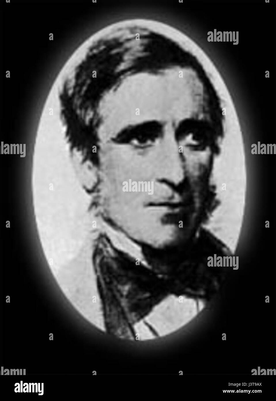 Cette photographie représente un jeune James Paget, un chirurgien et pathologiste anglais influent connu pour ses contributions à la science médicale, en particulier dans le domaine de la pathologie. Banque D'Images
