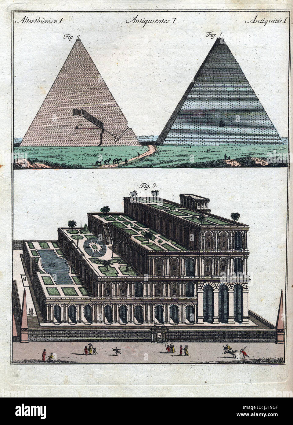 J.F.Bertuch Weltwunder3 Banque D'Images