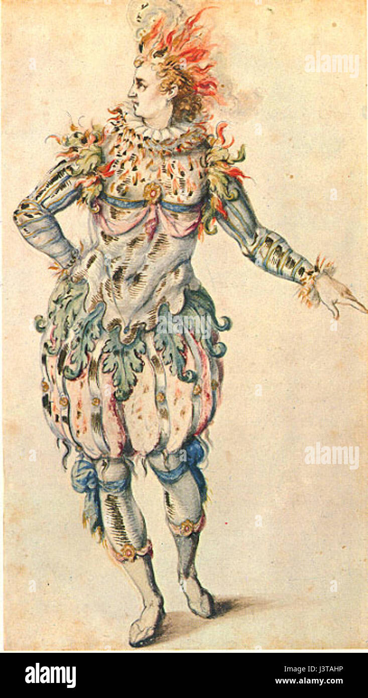 Scène représentant 'A Star', un masque conçu par Inigo Jones, illustrant sa contribution au théâtre anglais de la Renaissance. Banque D'Images Scène représentant 'A Star', un masque conçu par Inigo Jones, illustrant sa contribution au théâtre anglais de la Renaissance. Banque D'Images