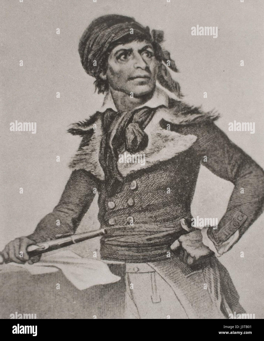 Jean Paul Marat était un révolutionnaire et une figure politique française, surtout connu pour son implication dans la Révolution française et son rôle controversé dans la phase radicale de la révolution. Banque D'Images