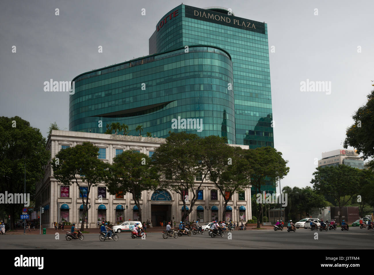 Quartier français saigon Banque D'Images