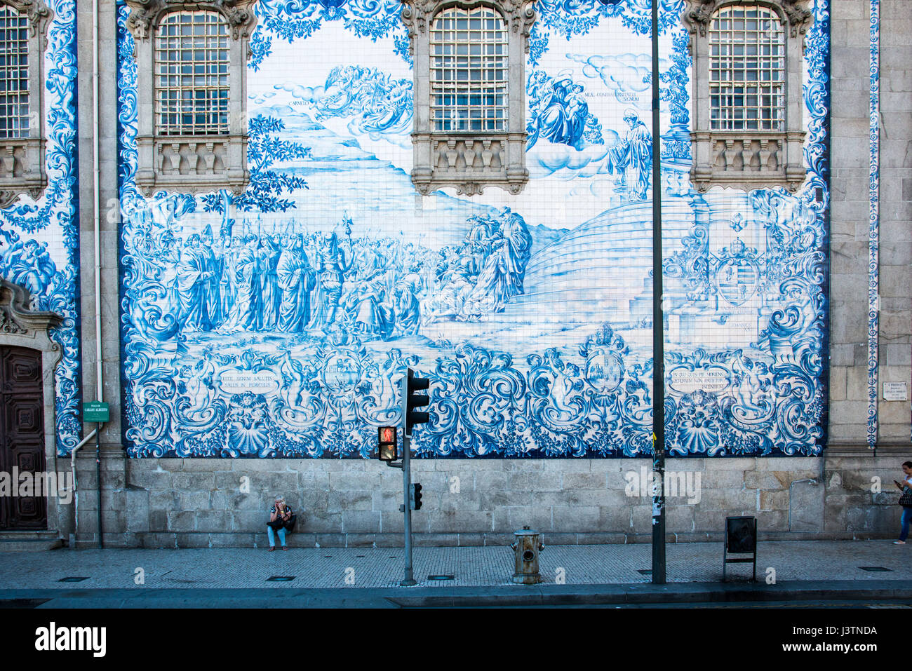 Capela das Almas mur de l'église à Porto Banque D'Images