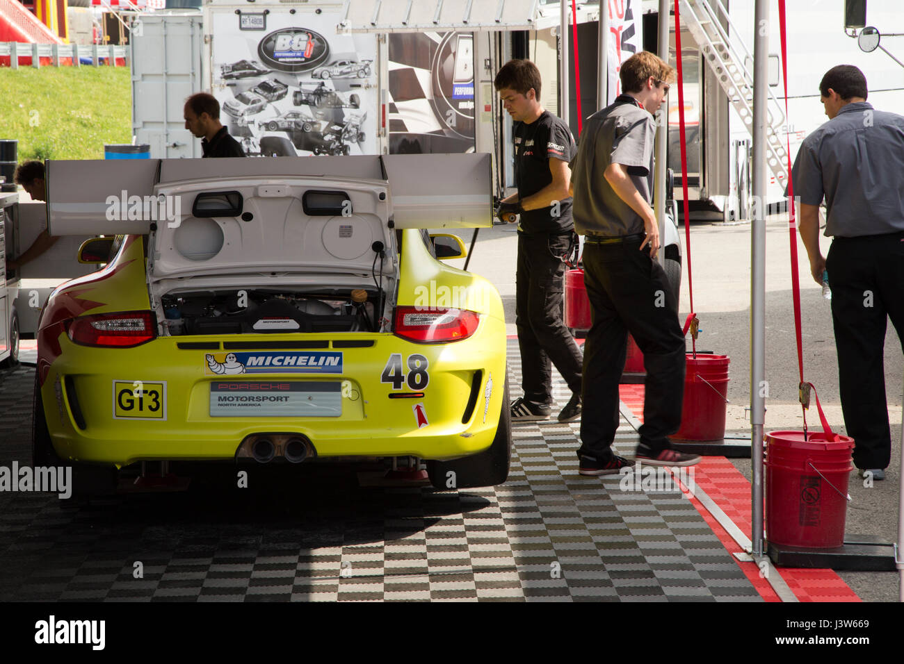 Porsche GT3 Cup Challenge 2014 Banque D'Images