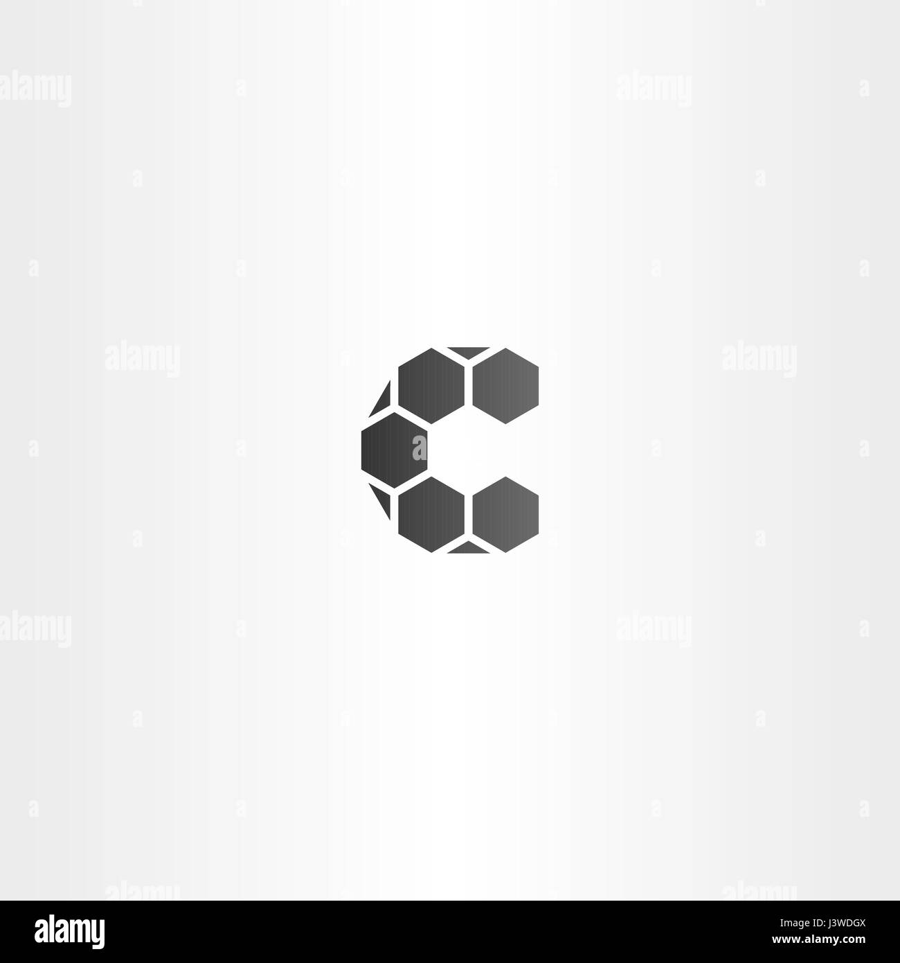 Lettre noir c signer logo vector design Illustration de Vecteur