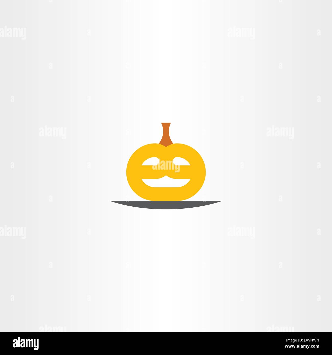 Tête de citrouille halloween logo vector icon maison de vacances Illustration de Vecteur