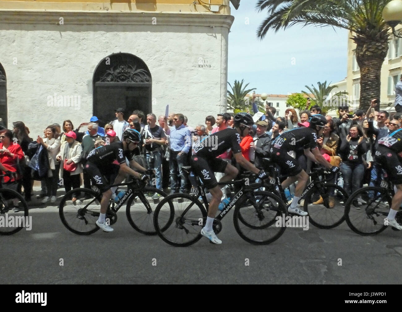 Sassari, Sardaigne. Giro d'Italia 2017 Étape 1 Alghero-Olbia Banque D'Images