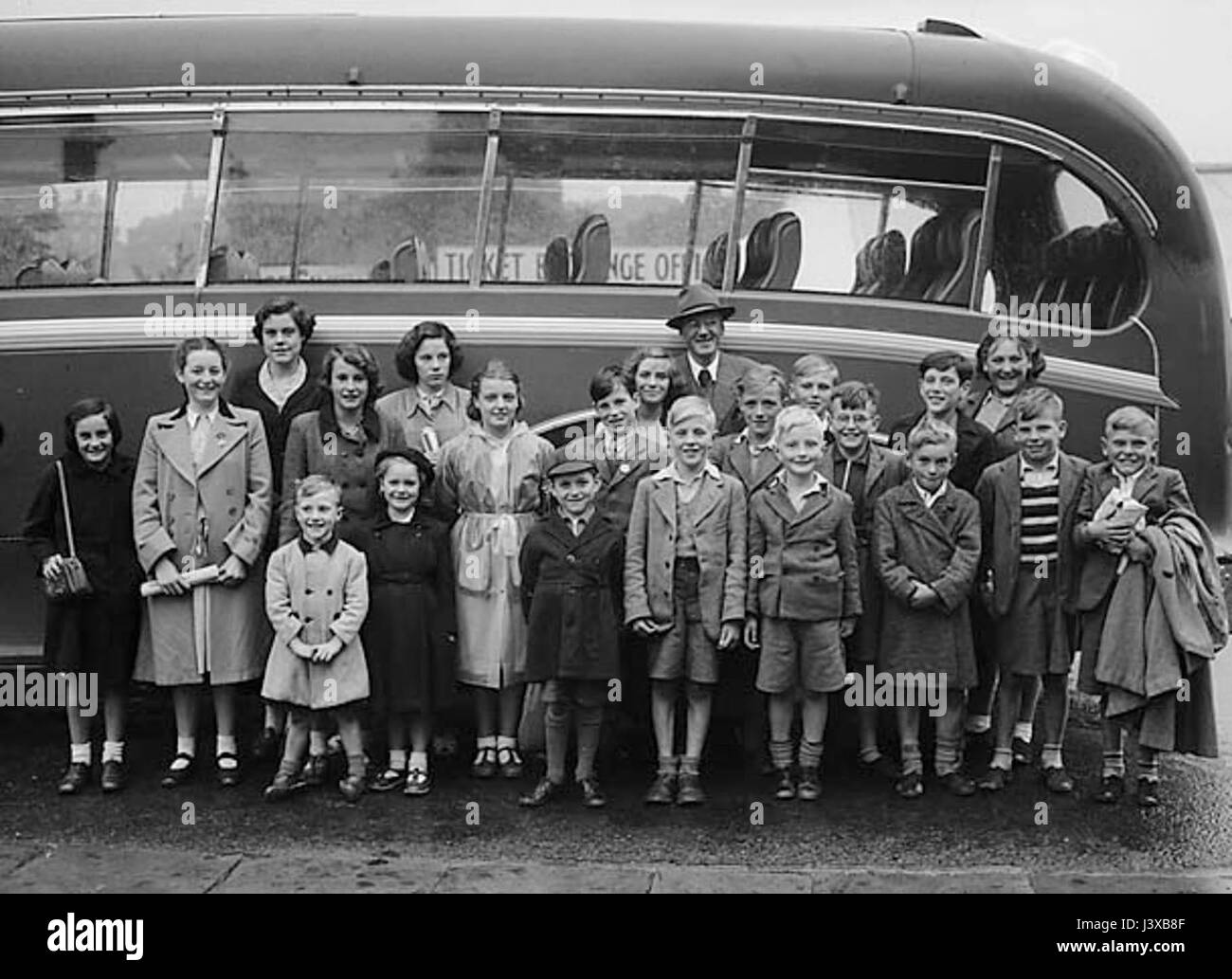 Voyage pour enfants sans pères, 1 août 1952 Banque D'Images