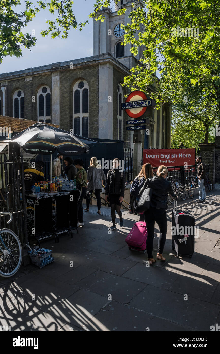 La station de Bethnal Green Banque D'Images