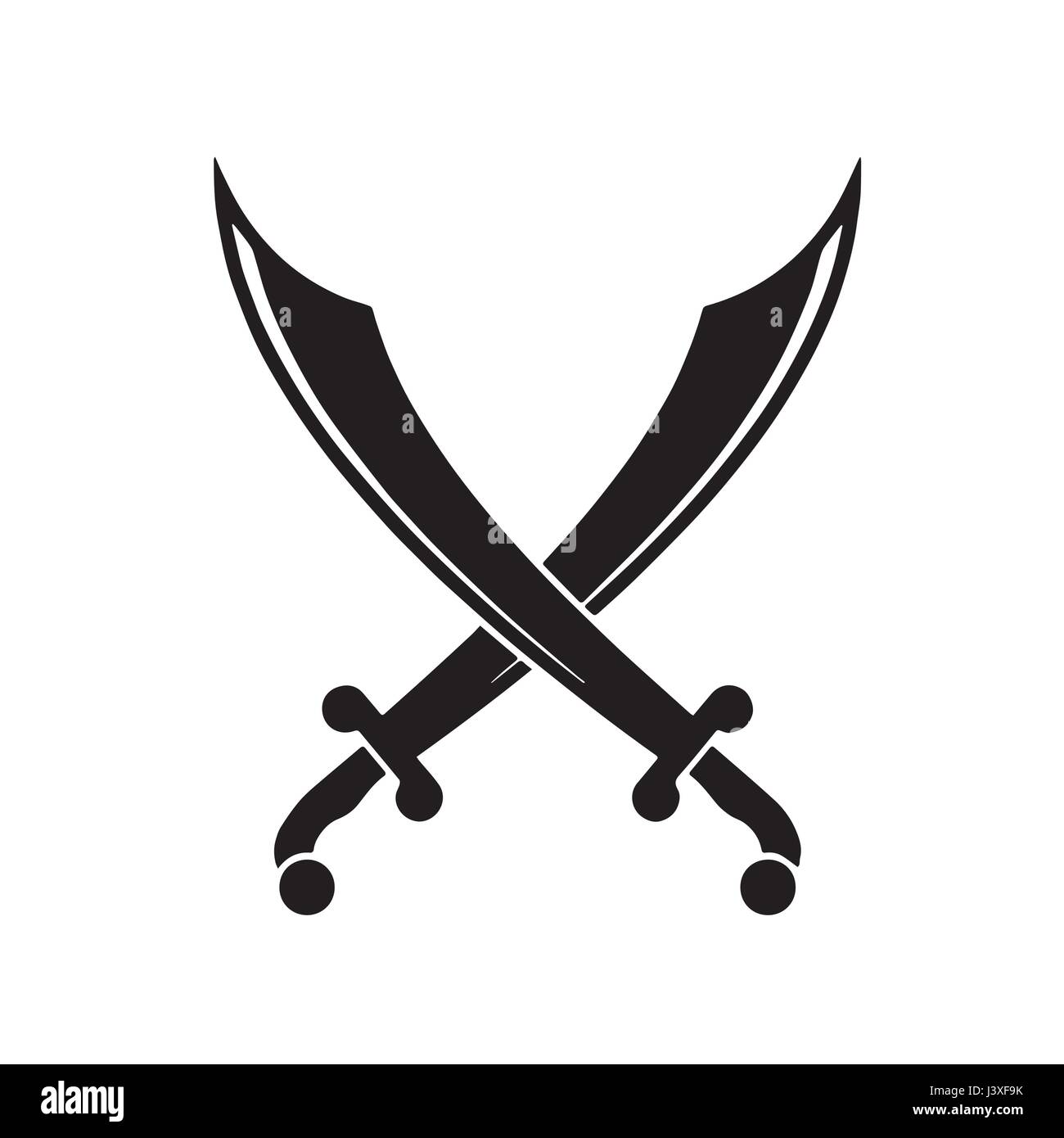 La Conception De Tatouage Epee Pirate Image Vectorielle Stock Alamy