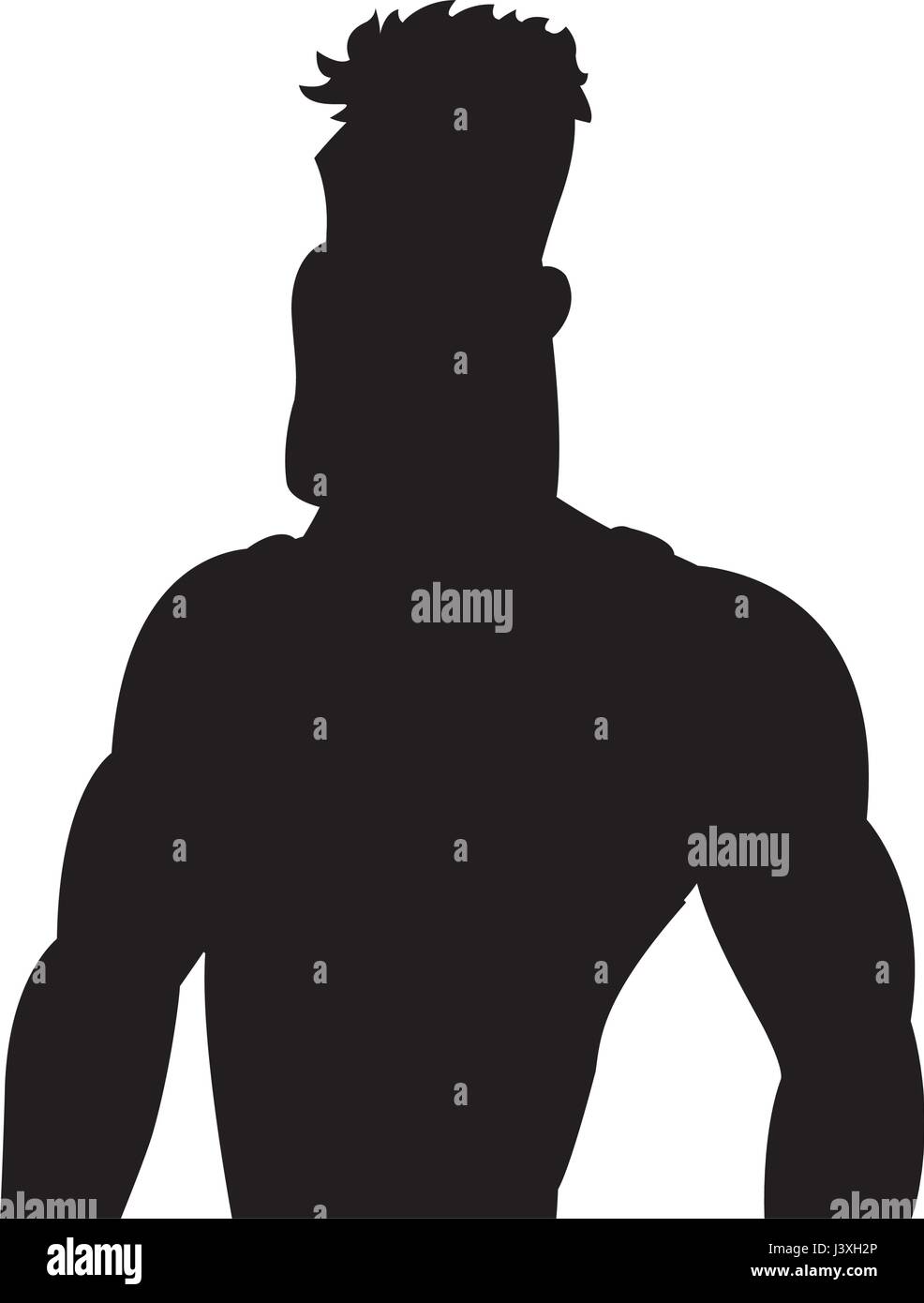 Man athletic bodybuilding sport pictogram Banque de photographies et d ...