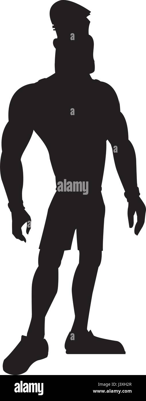 Man athletic bodybuilding sport pictogram Banque de photographies et d ...