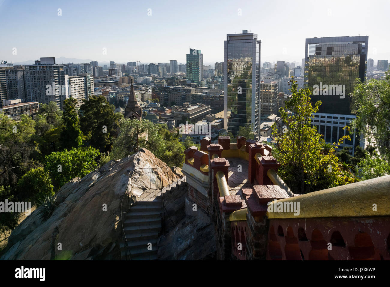 Portrait de la ville, Santiago de Chile, Chili Banque D'Images
