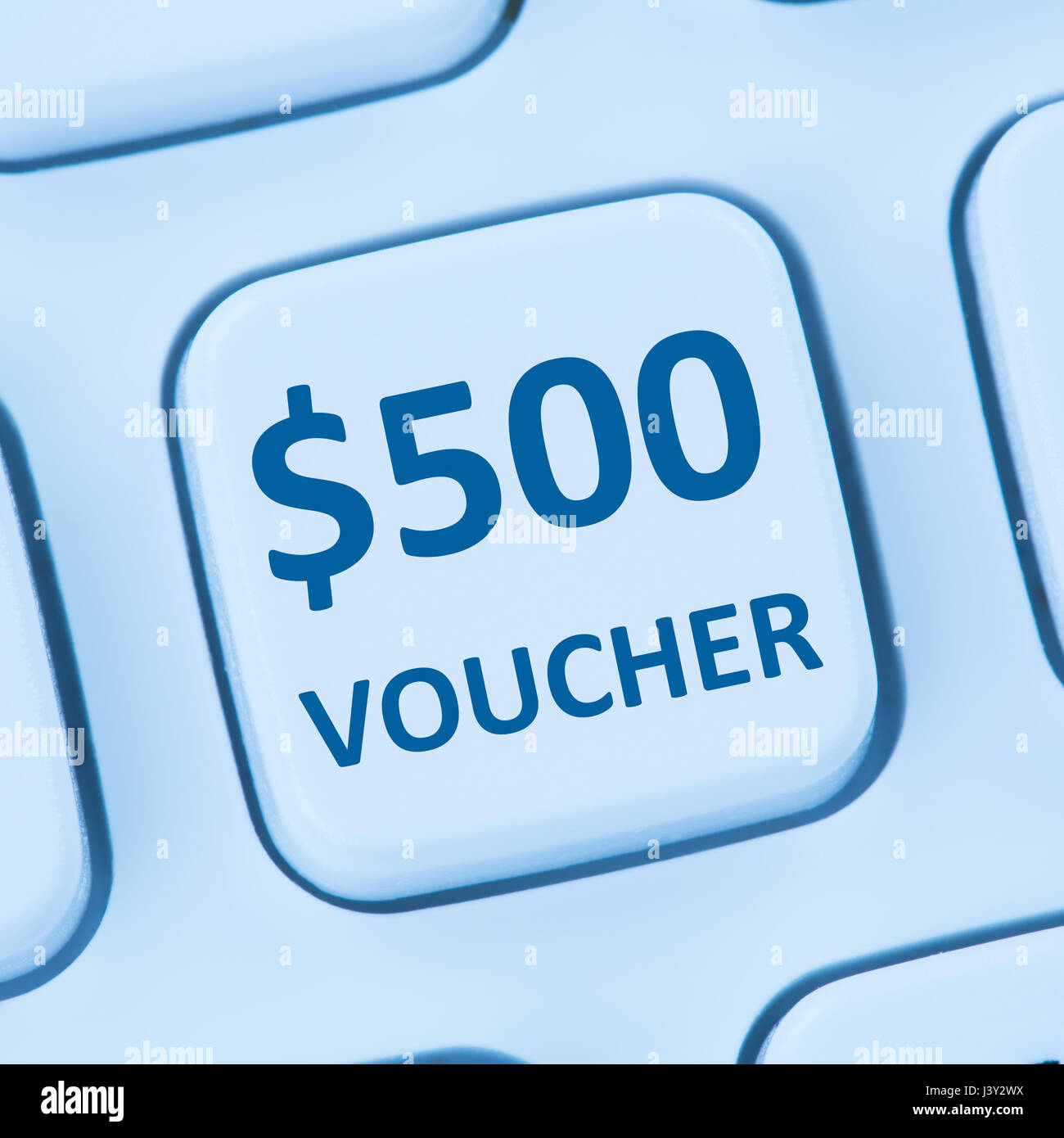 500 dollar bon-cadeau en ligne de vente en ligne Boutique Boutique internet shopping ordinateur Banque D'Images