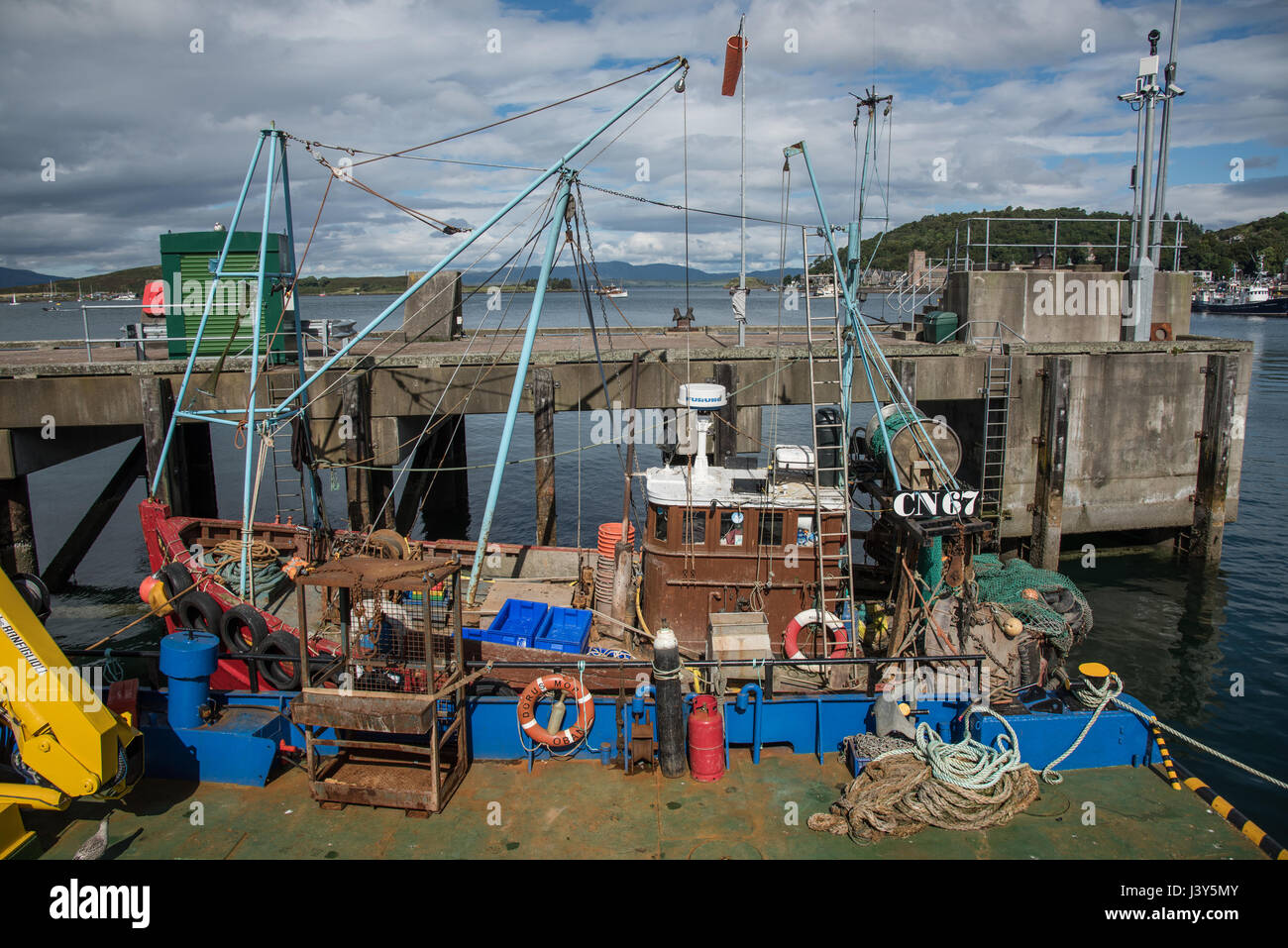 Close-up d'un bateau de pêche, Oban, Argyll and Bute, Ecosse. Banque D'Images