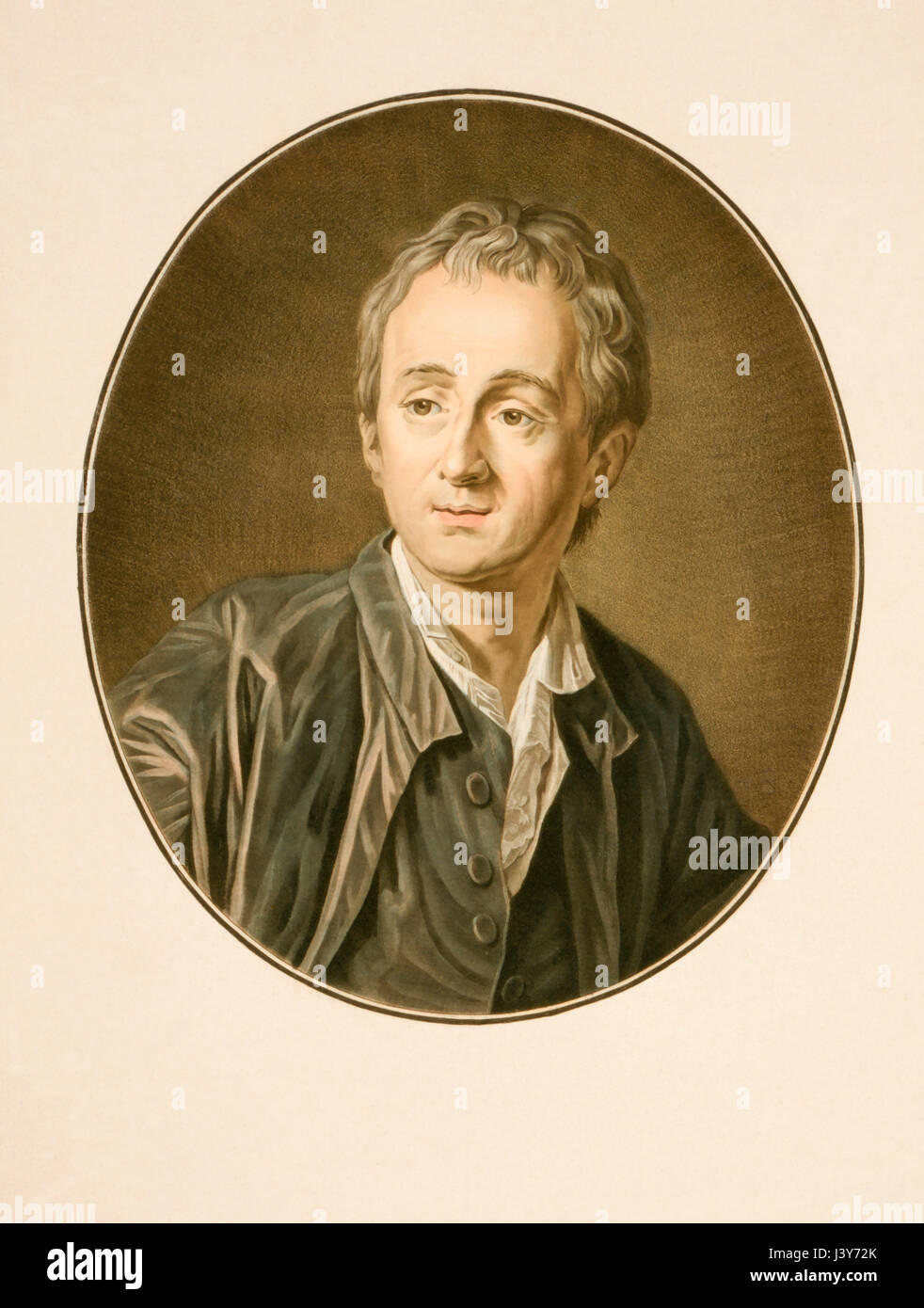 Denis Diderot, 1713 - 1784. Philosophe, critique d'art et écrivain. Banque D'Images