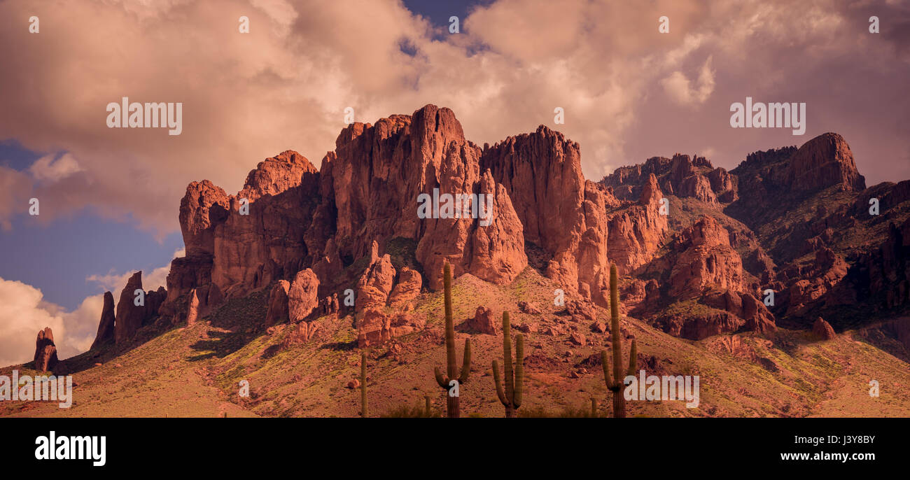 Désert de l'Arizona paysage de l'ouest sauvage Banque D'Images
