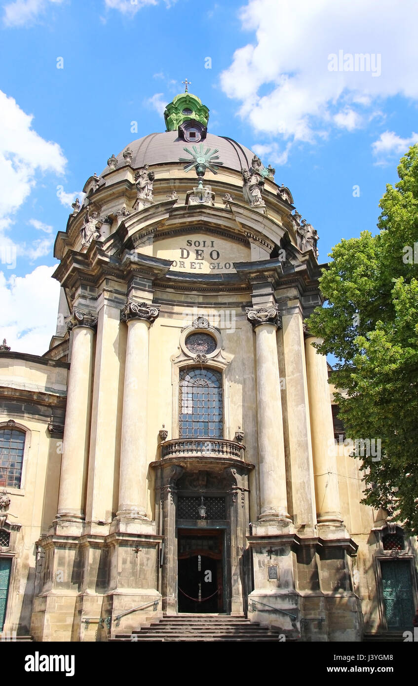 Dominican Church (St. Eucharistie église), Lviv, Ukraine Banque D'Images