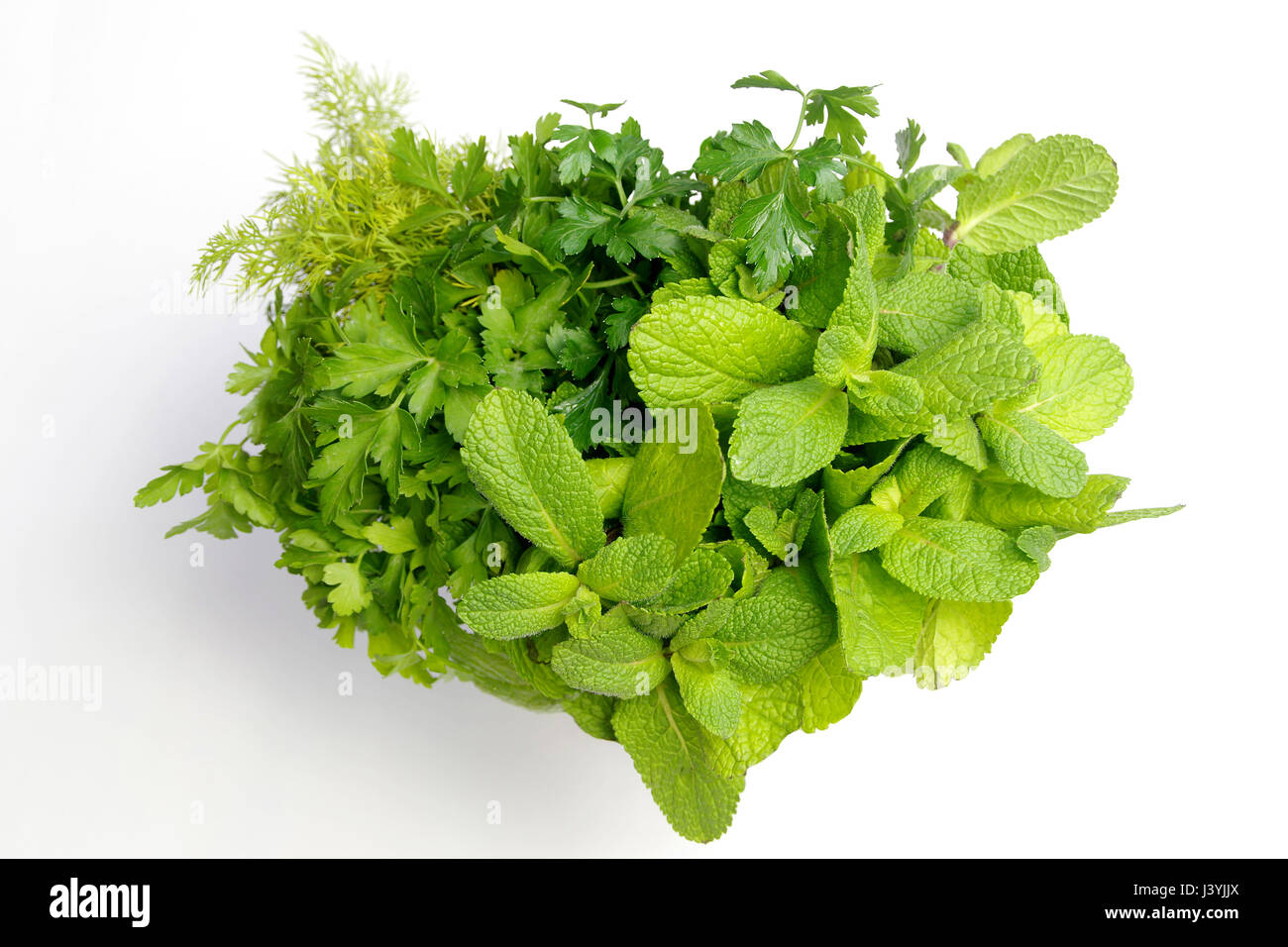 Bouquet en forme de cœur, de fines herbes et spicesn Banque D'Images