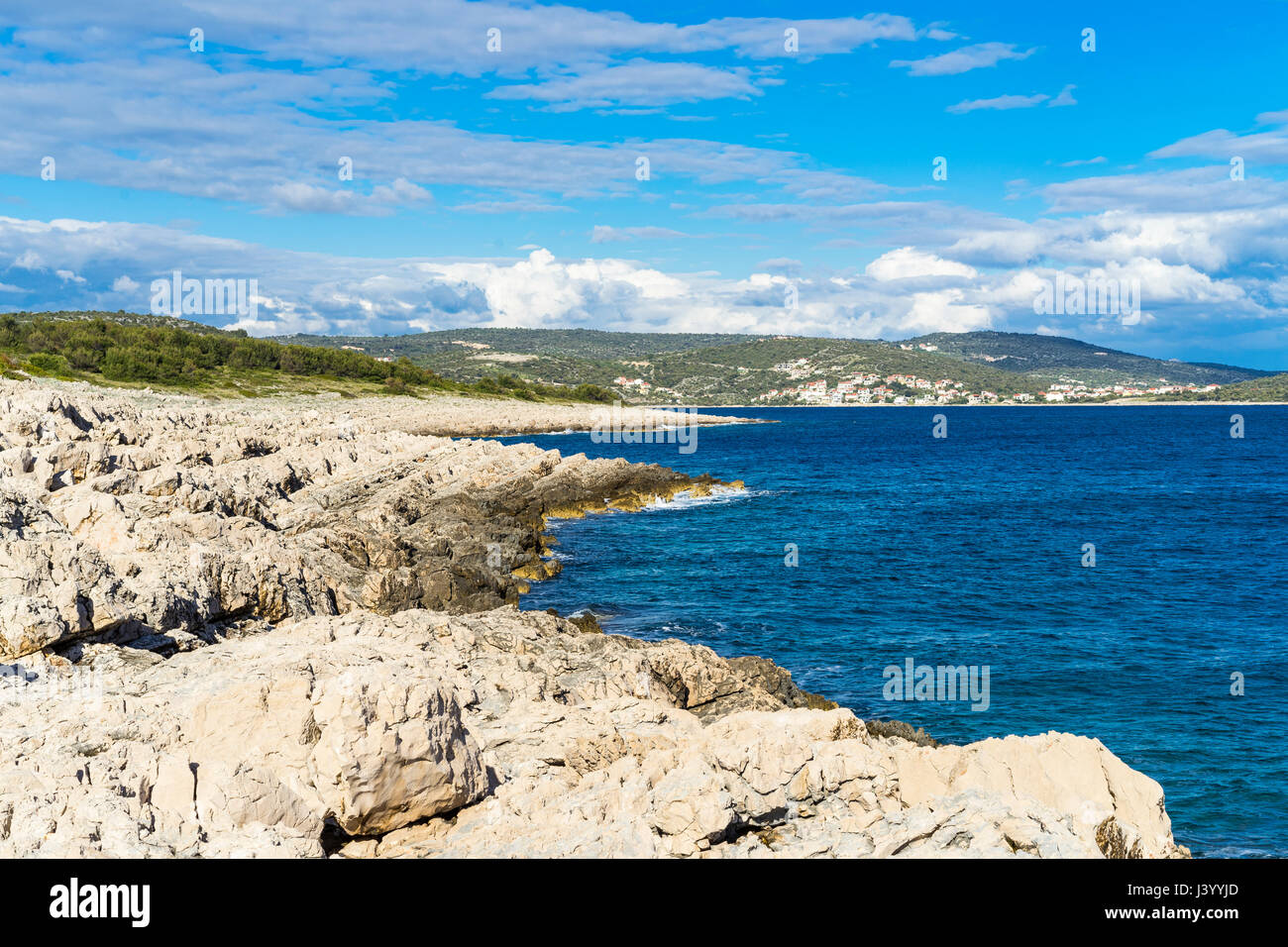 Razanj Croatie Europe Belle Photo De La Nature Et Du Paysage A La Cote Adriatique De La Dalmatie Nice En Plein Air Libre De Droit Avec Des Roches Et De L Ocean Photo