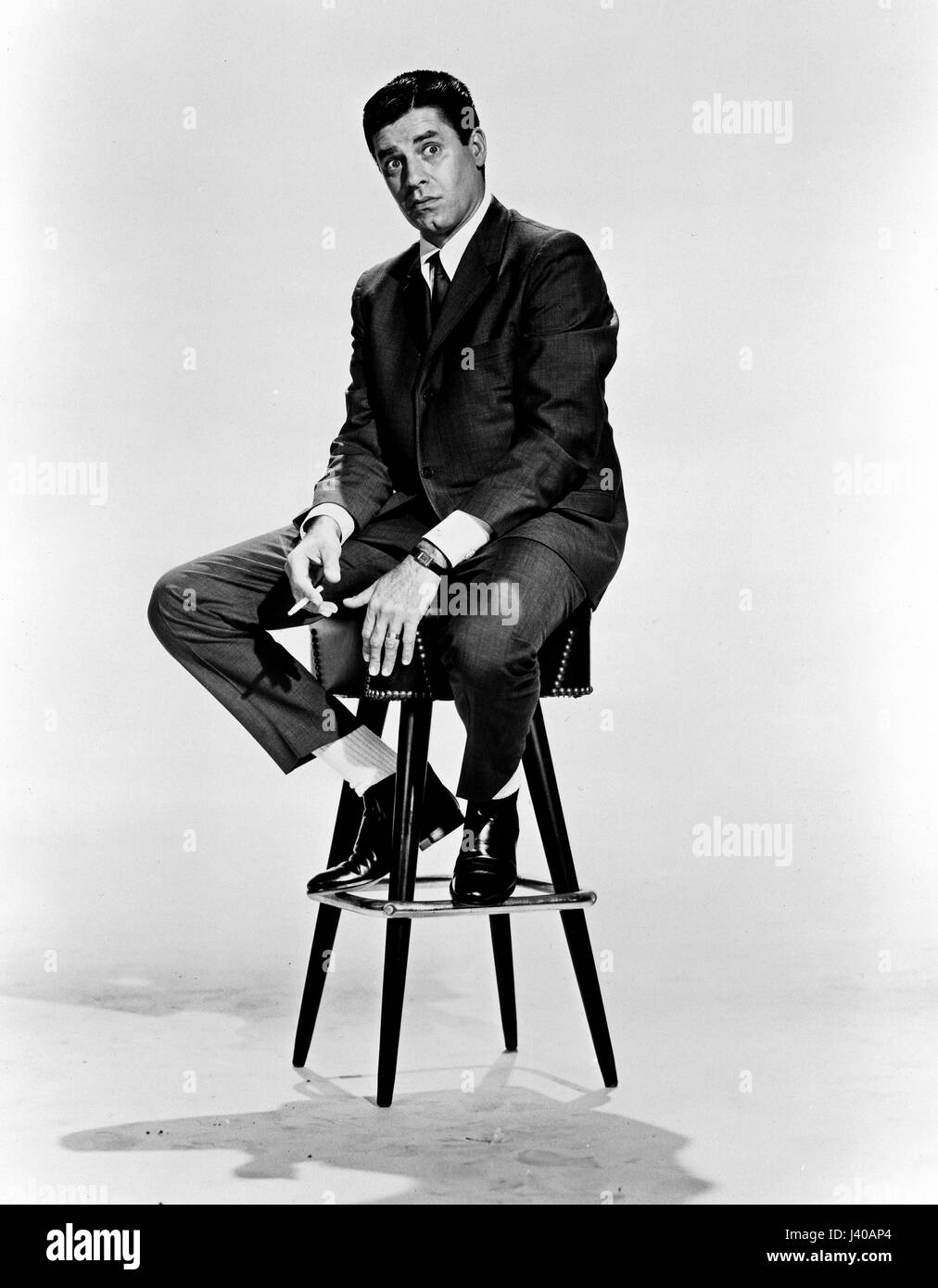 Der amerikanische Komiker, acteurs et actrices, SÄNGER, Produzent und Drehbuchautor, réalisateur Jerry Lewis. Banque D'Images