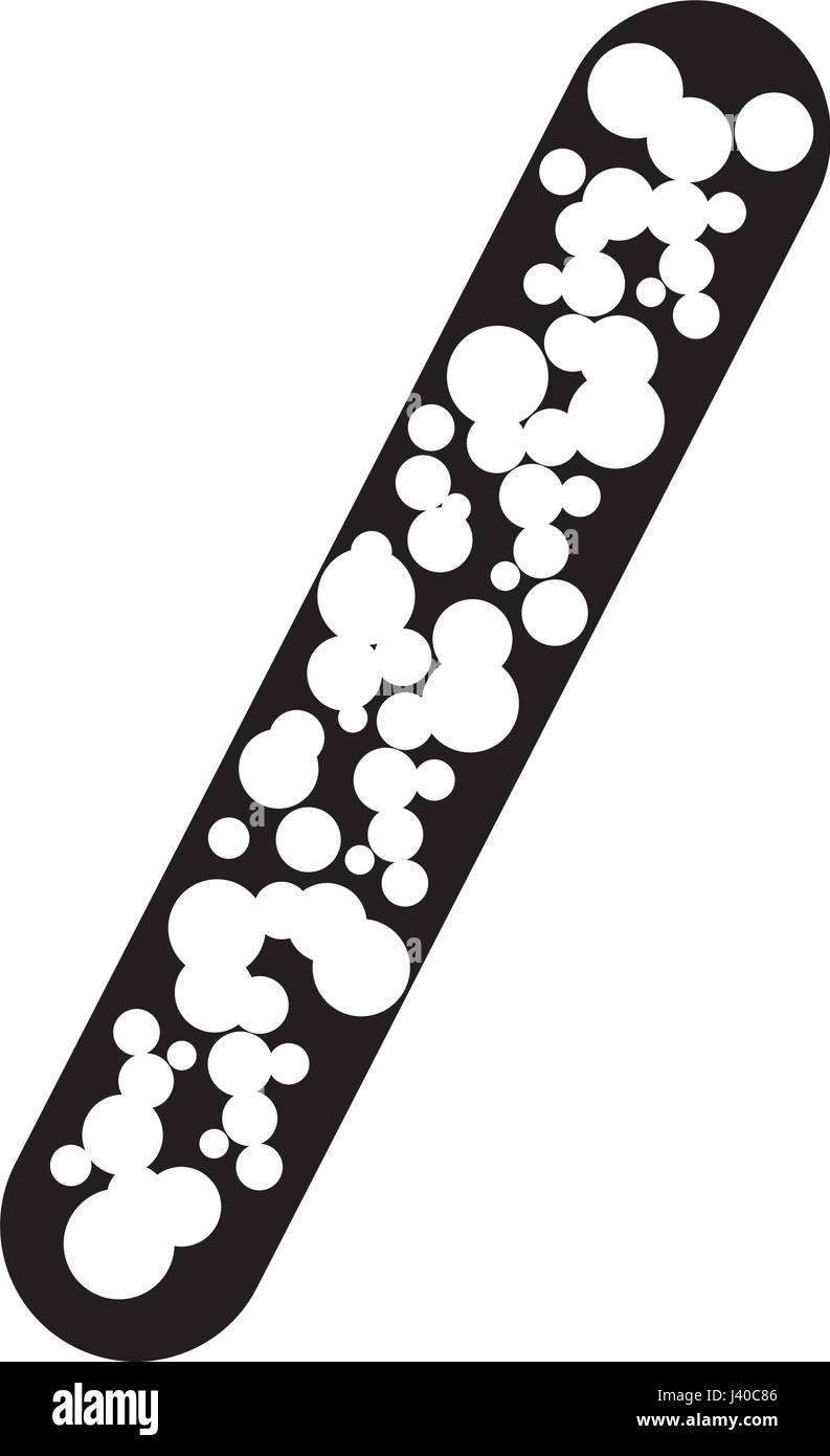Icône de structure de la cellule bactérienne Illustration de Vecteur