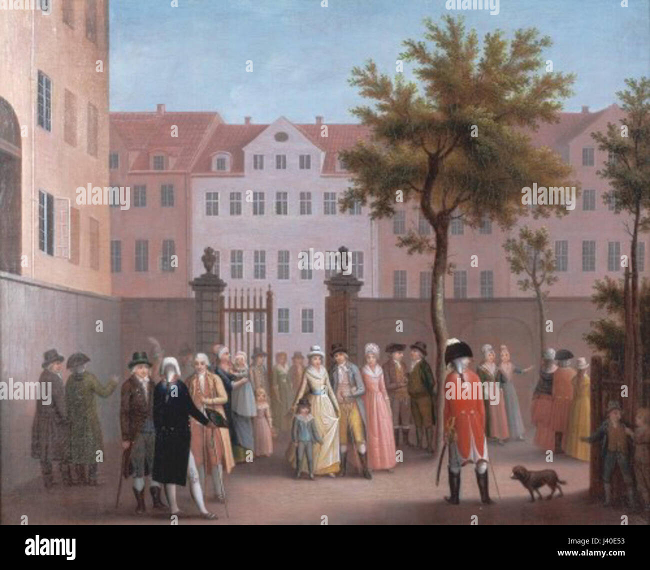 Kongens Have, ou le jardin du Roi, est un parc historique de Copenhague, au Danemark. L'entrée du parc, construite en 1780, est une caractéristique architecturale qui marque l'entrée de l'un des plus anciens parcs publics de la ville, qui a longtemps servi d'espace de détente et d'activités culturelles. Banque D'Images