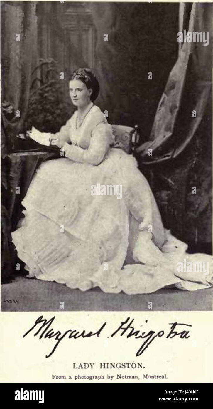 Lady Margaret Hingston par William Notman Banque D'Images