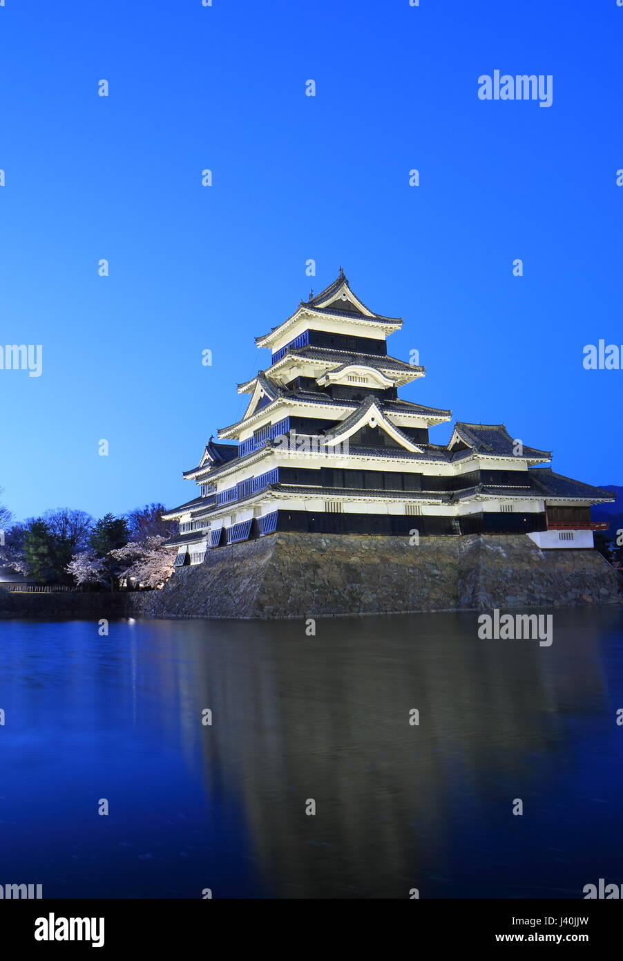 Architecture historique du Château de Matsumoto, à Nagano au Japon Banque D'Images