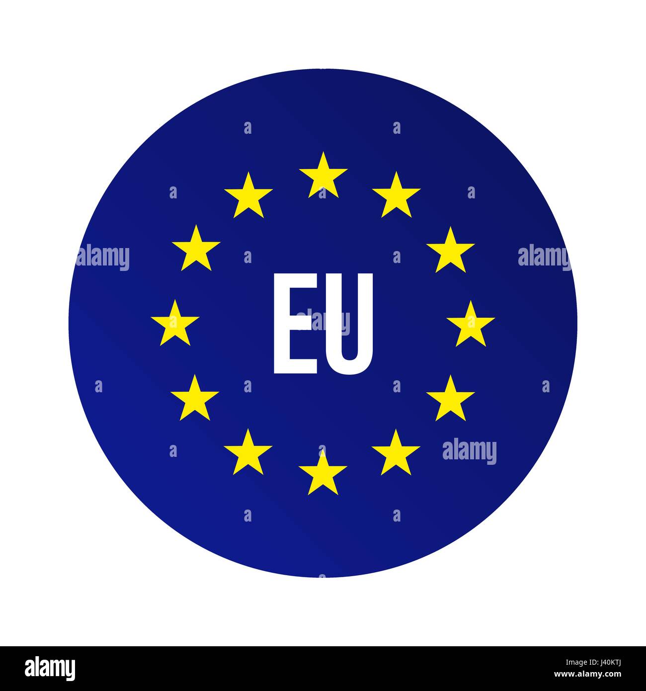 Logo de l'UE. L'Union européenne Illustration de Vecteur