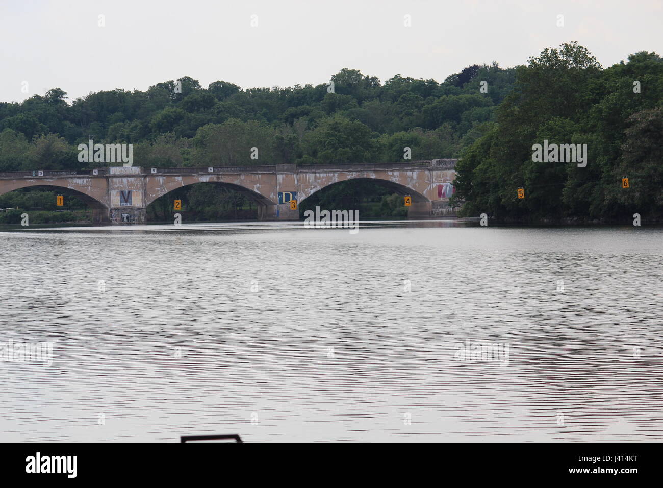 La rivière Schuylkill à East Fairmount Park Philadelphia Banque D'Images