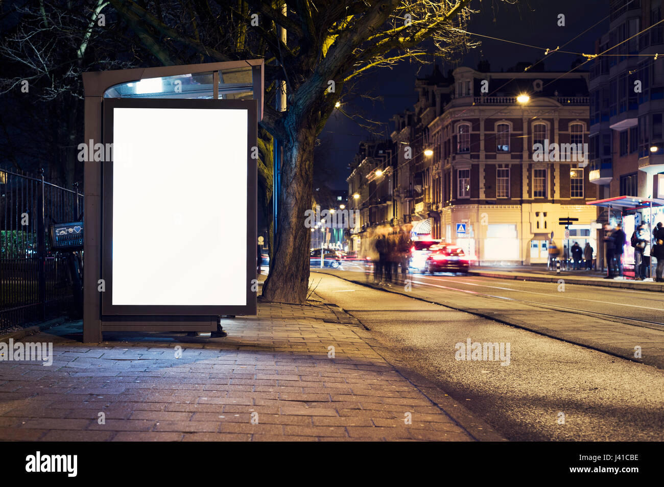 Publicité de plein air ou de panneau kiosk Banque D'Images