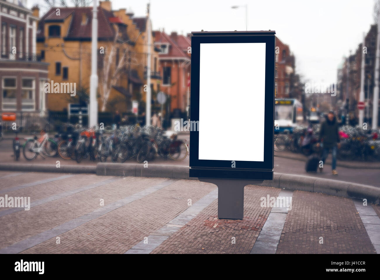 Publicité de plein air ou de panneau kiosk Banque D'Images